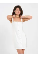 Robe courte boutonnée 111707