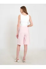 010880 Stella Bermuda Shorts with Buckle