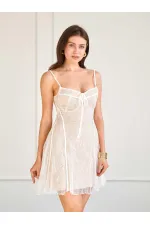 111742 Sequin Lace Dress