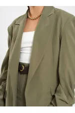 131046 Veste oversize à manches plissées