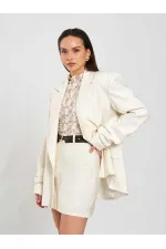 131046 Veste oversize à manches plissées