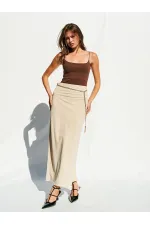 041101 Slit Straight Cut Skirt