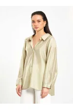 Chemise oversize à col ouvert 080811