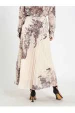 Jupe plissée effet aquarelle 041189