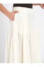 Jupe midi évasée 041188 avec dos élastiqué