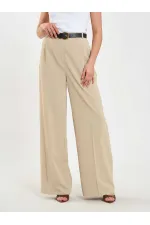 031655 Tek Pileli Düz Paça Pantolon