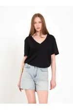 010877 Denim Mini Shorts