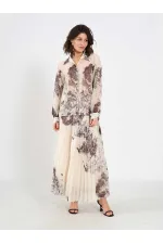 080813 Watercolor Effect Chiffon Shirt