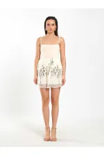 041183 Elastic Waist Sequin Skirt