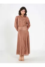 041192 Volanlı Midi Etek