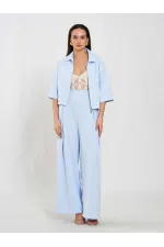 031635 A pileli Bol Paça Pantolon