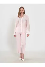 080820 Tencel Shirt with Lace Details