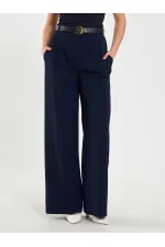 031655 Single Pleated Straight Leg Trousers