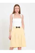 010880 Stella Bermuda Shorts with Buckle