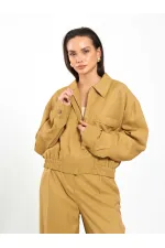 160897 Single Pocket Bomber Jacket