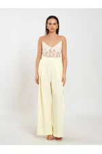 031635 A pileli Bol Paça Pantolon