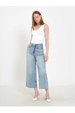 031667 Wide Leg Bermuda Shorts