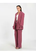 131046 Veste oversize à manches plissées