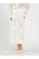 Jupe midi à volants 041192