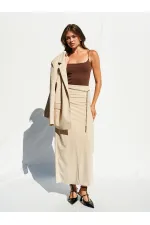 041101 Slit Straight Cut Skirt