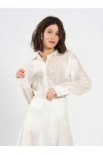 Chemise oversize brodée 080781