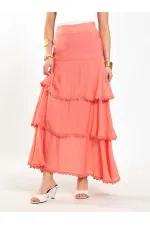 Jupe à volants superposés 041040