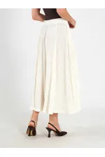 Jupe midi évasée 041188 avec dos élastiqué