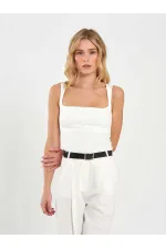 071857 Square Neck Strappy Blouse