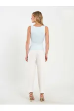 071857 Square Neck Strappy Blouse