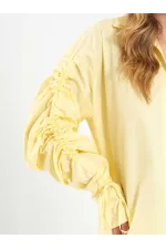 080796 Kolları Büzgülü Gömlek