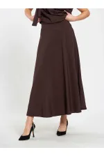 Jupe midi à volants 041162