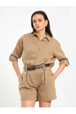 080783 Etek Pervazlı Gömlek