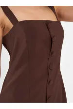 Robe courte boutonnée 111707