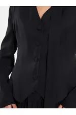 131049 Veste châle à col en V