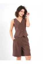 010876 Tek Pileli Bermuda