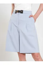 010880 Stella Bermuda Shorts with Buckle