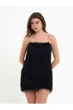 111658 Fringed Mini Dress