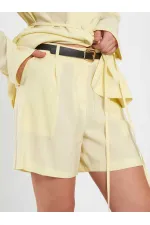 010867 Pileli Mini Şort