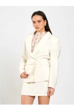 131057 Çantalı Oversize Ceket