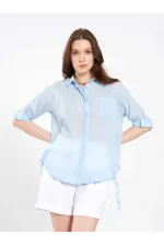 080825 Cotton Shirt with Hem 080825 Cotton Shirt with Hem