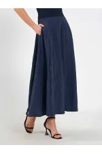Jupe midi évasée 041188 avec dos élastiqué