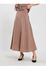 041162 Ruffled Midi Skirt