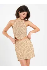 041184 Mini Bell-Shaped Sequin Skirt