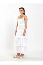 041040 Layered Ruffled Skirt