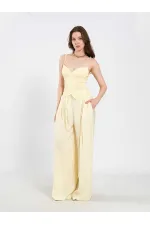 031678 Elastic Waist Detail Belted Trousers 031678 Elastic Waist Detail Belted Trousers