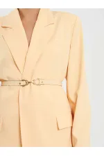 131060 Kemer Detaylı Oversize Ceket