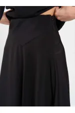 Jupe midi à volants 041162