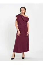 041162 Ruffled Midi Skirt