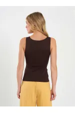 071857 Square Neck Strappy Blouse