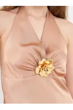 111644 Front Buckle Mini Dress